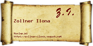Zollner Ilona névjegykártya